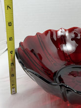 Load image into Gallery viewer, Vintage Anchor Hocking Royal Ruby Oyster &amp; Pearl Bowl &amp; Underplate Set
