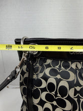 Load image into Gallery viewer, COACH Ashley F17599 Black Gray Signature Jacquard Crossbody Shoulder Bag
