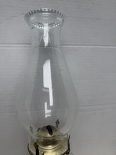 Cargar imagen en el visor de la galería, Antique Amber Glass Kerosene Hurricane Oil Lamp Victorian Finger Lamp Style
