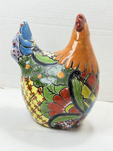 Load image into Gallery viewer, Hand Painted Mexican Talavera Ceramic Chicken Folk Art Figurine Colorful Decor
