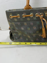 गैलरी व्यूवर में इमेज लोड करें, Vintage Dooney &amp; Bourke Rainbow DB Monogram Drawstring Tote Bag Y2K Tassels
