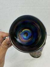 Load image into Gallery viewer, Antique Northwood Singing Birds Amethyst Carnival Glass Mug Art Nouveau

