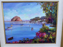 Charger l'image dans la galerie, Original P.K. King Morro Bay Rock California Oil Painting Signed 33 x 39
