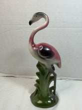 Load image into Gallery viewer, Vintage Mid-Century Pink Flamingo Ceramic Figurine Art Pottery Planter MCM
