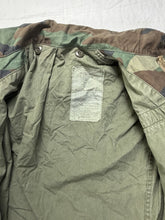 将图片加载到图库查看器，Vintage US Military M65 Cold Weather Field Jacket Woodland Camo Propper 2XL
