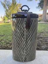 将图片加载到图库查看器，Bayden Hill Traditional Brown Ceramic Covered Jar Decorative Container 16 Inch
