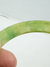 Load image into Gallery viewer, Natural Grade Green and Yellow Jadeite Jade Bangle Bracelet
