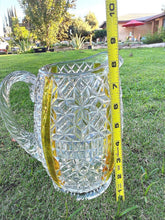 Load image into Gallery viewer, Antique 1885 George Duncan Ellrose Amberette EAPG Glass Water Pitcher
