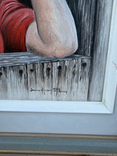 Load image into Gallery viewer, Original Oil Painting Songeuse Jeanne Dignard St Louis Signed Framed 27x23
