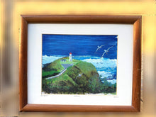 Load image into Gallery viewer, Vintage Kilauea Lighthouse Artwork by Dawn Lundquist Signed Framed — decor
