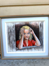 Load image into Gallery viewer, Original Oil Painting Songeuse Jeanne Dignard St Louis Signed Framed 27x23
