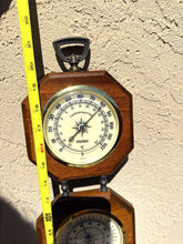 Charger l'image dans la galerie, Vintage Springfield Wood Weather Station Barometer Thermometer Hygrometer
