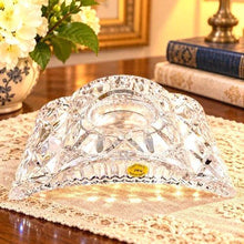 Load image into Gallery viewer, Vintage 24% Lead Crystal Mantel Clock Replacement Base Housing Taiwan
