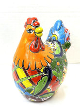 Load image into Gallery viewer, Hand Painted Mexican Talavera Ceramic Chicken Folk Art Figurine Colorful Decor
