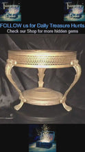 Load and play video in Gallery viewer, Vintage Brass Chafing Dish Warmer Stand — Old-World Elegance Meets Functional Artistry
