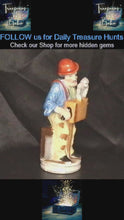 Load and play video in Gallery viewer, Vintage Occupied Japan Porcelain Figurine – Organ Grinder with Monkey (1945–1952)
