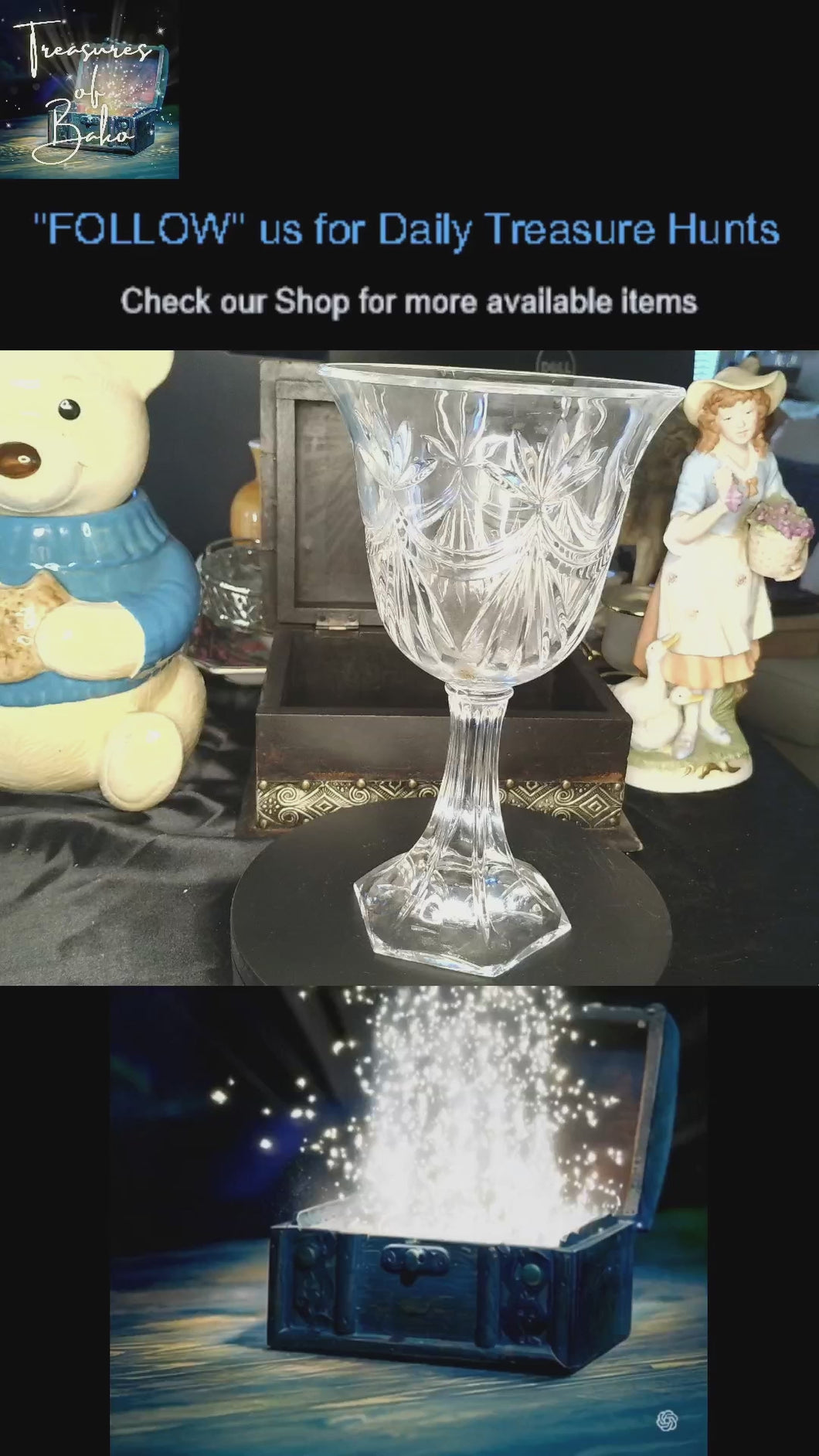 Vintage Shannon Crystal by Godinger Dublin 24% Lead Crystal Large Compote Vase | Elegant Pedestal Bowl