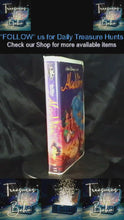 Load and play video in Gallery viewer, Rare Vintage Walt Disney’s Aladdin Black Diamond Edition VHS (1992) – The Classics Collection Iconic 90s Disney Treasure

