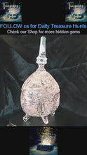 Load and play video in Gallery viewer, Hand-Cut Lead Crystal Candy Dish with Lid in Sparkling Form

