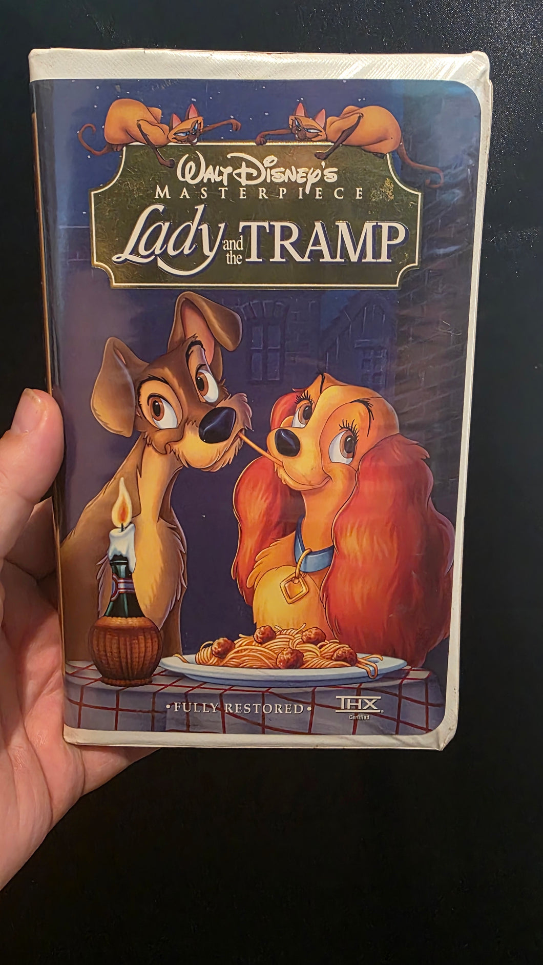 Lady and the Tramp (1998 VHS) Walt Disney Masterpiece Collection, Fully Restored, THX Certified