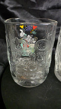 Load image into Gallery viewer, Vintage Walt Disney World Millennium Celebration Glasses (Pair, 2000) — Mickey Fireworks &amp; Magic Kingdom Relief
