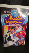 将图片加载到图库查看器，Aladdin and the King of Thieves VHS (1996) – Disney’s  Classic Animated Movie Starring Robin Williams as Genie
