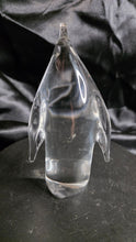 Load image into Gallery viewer, Vintage Clear Glass Penguin Figurine - Elegant Crystal Sculpture
