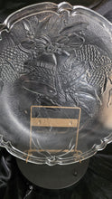 Load image into Gallery viewer, Vintage Arcoroc France Embossed Christmas Bell Glass Platter - Elegant Holiday Design
