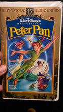 Load image into Gallery viewer, Vintage Walt Disney&#39;s Peter Pan VHS - 45th Anniversary Limited Edition Masterpiece Collection, THX Certified, 1998
