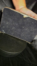 将图片加载到图库查看器，Antique Silver-Plated Floral Jewelry Box with Velvet Lining | Ornate Footed Trinket Box
