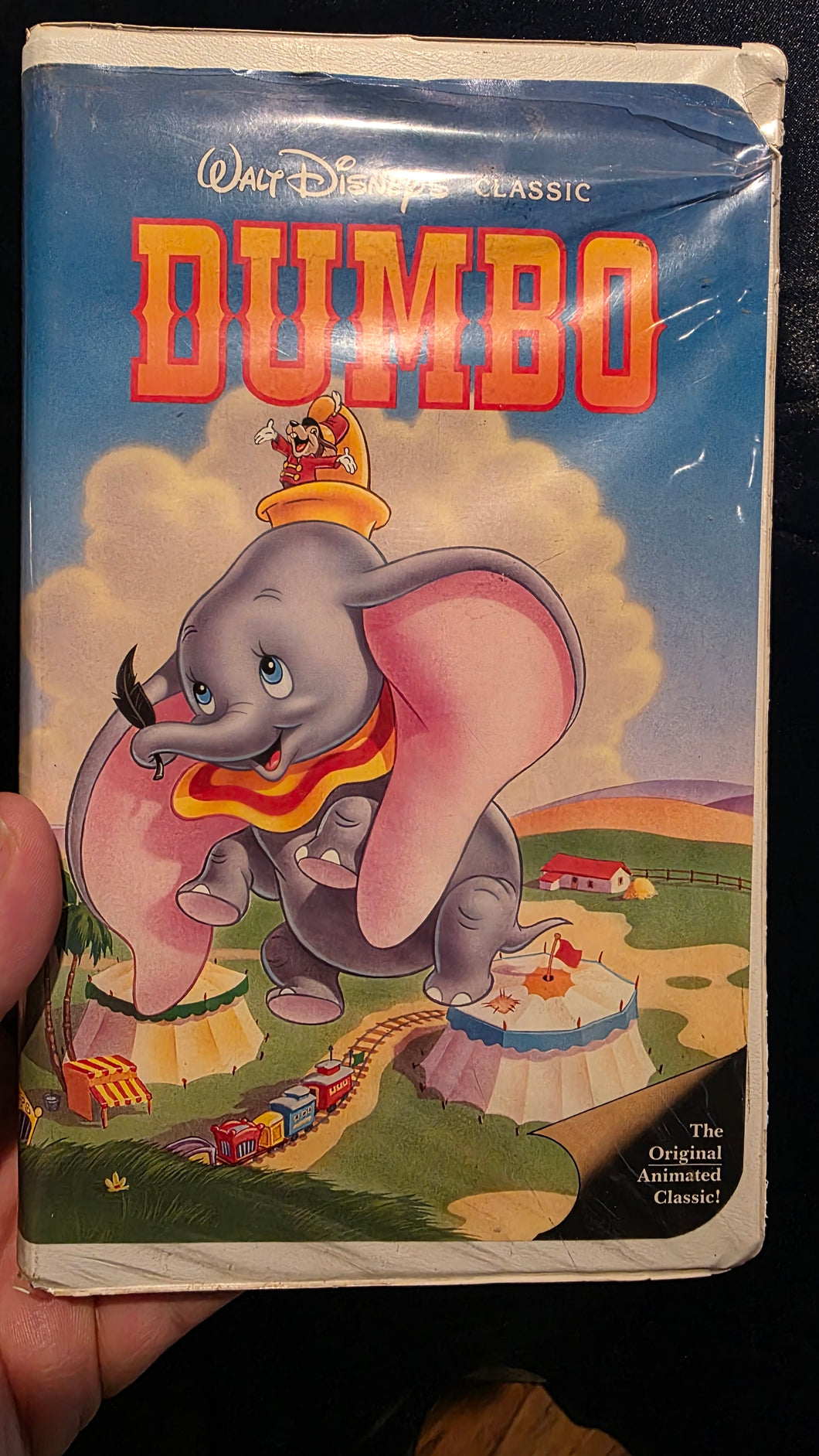 Dumbo Black Diamond VHS Tape – Walt Disney's The Original Animated Classic 1989 Edition, Collectible Retro Film