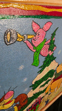 Load image into Gallery viewer, Winnie-the-Pooh, Tigger &amp; Piglet Holiday Glitter Art — 17&quot; x 17&quot; Framed Wall Décor
