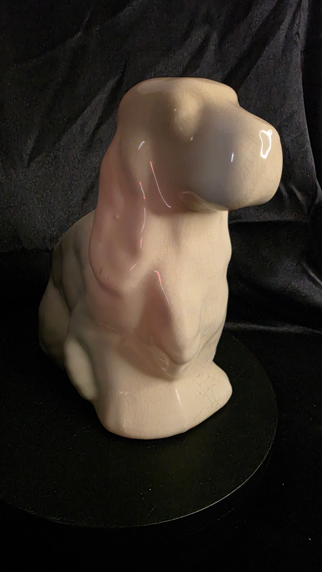 Vintage Shawnee Pottery Cocker Spaniel Planter – 1940s Glazed Ceramic Dog Figurine