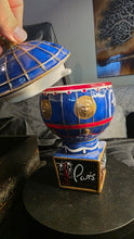 Load image into Gallery viewer, Vintage Paris Las Vegas Hotel Hot Air Balloon Souvenir Ceramic Collectible Drink Cup with Lid by Progressive Specialty Glass Co.

