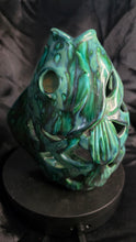 Load image into Gallery viewer, Vintage Glazed Ceramic Fish Lantern | Ocean-Inspired Art Pottery Candle Holder
