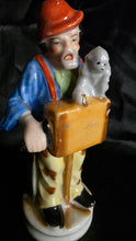 Load image into Gallery viewer, Vintage Occupied Japan Porcelain Figurine – Organ Grinder with Monkey (1945–1952)
