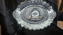 Load image into Gallery viewer, Vintage 1976 Bicentennial Liberty Bell Glass Platter – Commemorative “1776–1976 Declaration of Independence” Collector Serving Tray
