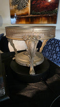 Load image into Gallery viewer, Vintage Brass Chafing Dish Warmer Stand — Old-World Elegance Meets Functional Artistry
