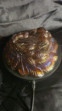 将图片加载到图库查看器，Vintage Amethyst Carnival Glass “Blackberry Leaf” Dish – Iridescent Antique Berry Bowl by Northwood/Fenton
