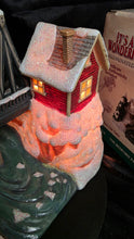 Load image into Gallery viewer, Enesco “It’s a Wonderful Life” Illuminated Village – The Bedford Falls Bridge w/ Box &amp; Certificate
