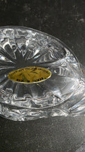 Load image into Gallery viewer, Vintage Lead Crystal Swan Trinket Box - Elegant Clear Glass with Etched Wings Made in Taiwan
