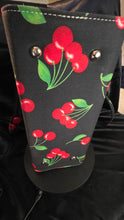 将图片加载到图库查看器，Kate Spade New York “Cherry Lane” Canvas Tote – Black with Red Cherry Print (Brand New)
