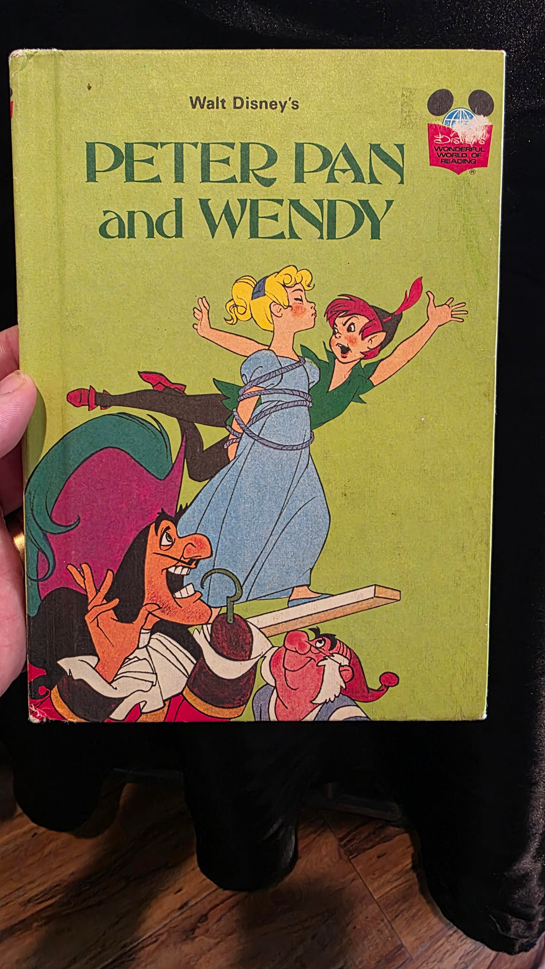 Vintage 1981 Walt Disney's Peter Pan and Wendy Book, First American Edition, Random House