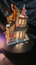 Load image into Gallery viewer, Lemax “Lucy’s Chocolate Shop” Lighted Christmas Village Building – Illuminated Porcelain Holiday Collectible
