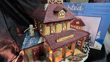 Load image into Gallery viewer, Lighted Porcelain “Boats &amp; Bait” Holiday Village Marina House – Illuminated Collectible
