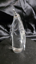 Load image into Gallery viewer, Vintage Clear Glass Penguin Figurine - Elegant Crystal Sculpture
