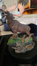 Load image into Gallery viewer, Majestic Northwoods Moose Sculpture | Hand-Painted Wildlife Figurine &amp; Rustic Cabin Decor
