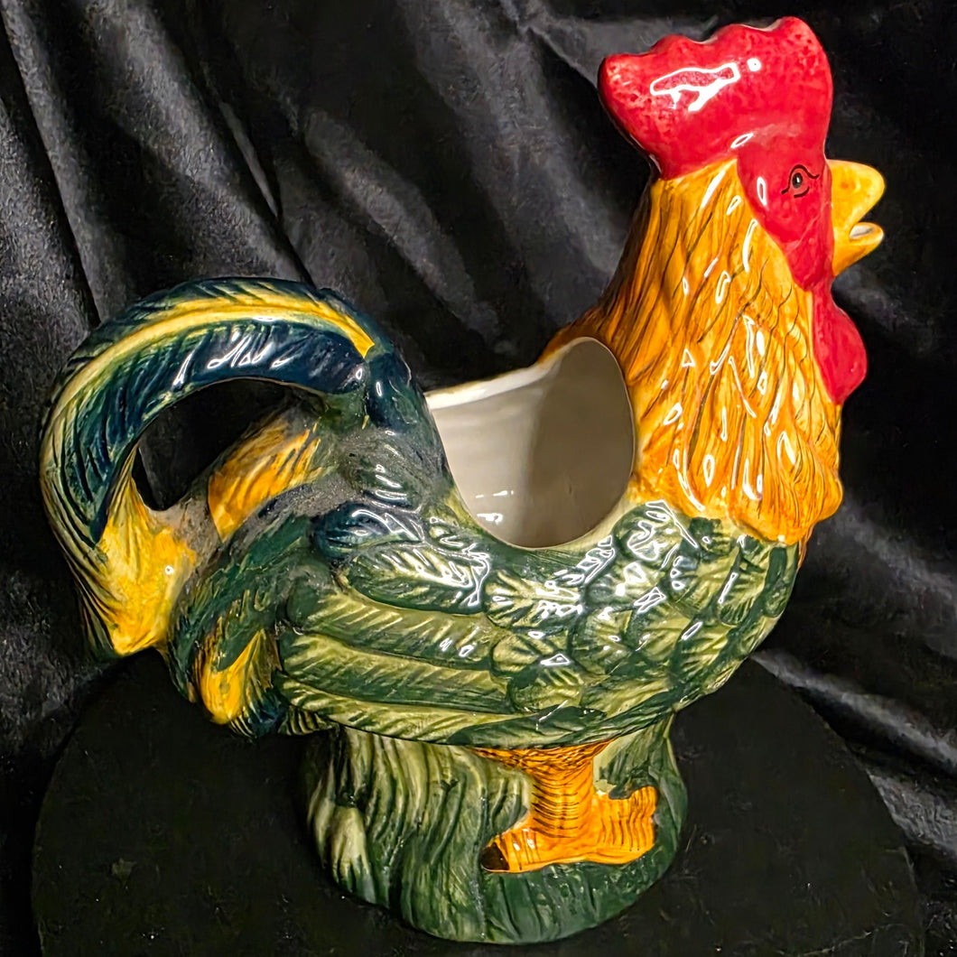 Vintage Ceramic Rooster Gravy Boat - 7