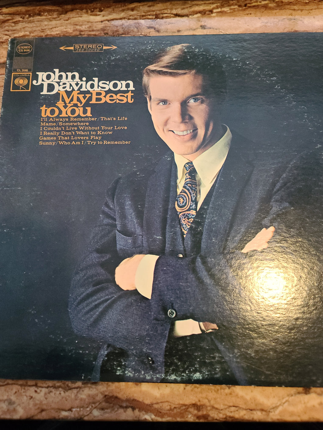 John Davidson My Best to You Original Vinyl Record