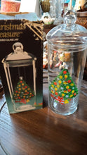 Load image into Gallery viewer, Christmas Tree Glass Jar Vintage
